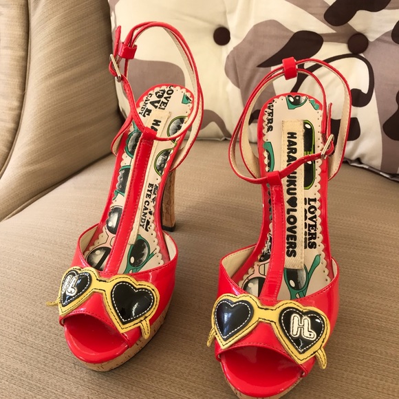 Harajuku Lovers Shoes Leah Tstrap Platform Heels Poshmark Harajuku Lovers Shoes Leah Tstrap Platform Heels Poshmark